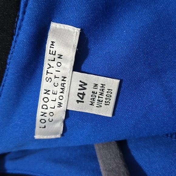 London Style Royal Blue Midi Dress.                  #110 - Picture 3 of 3